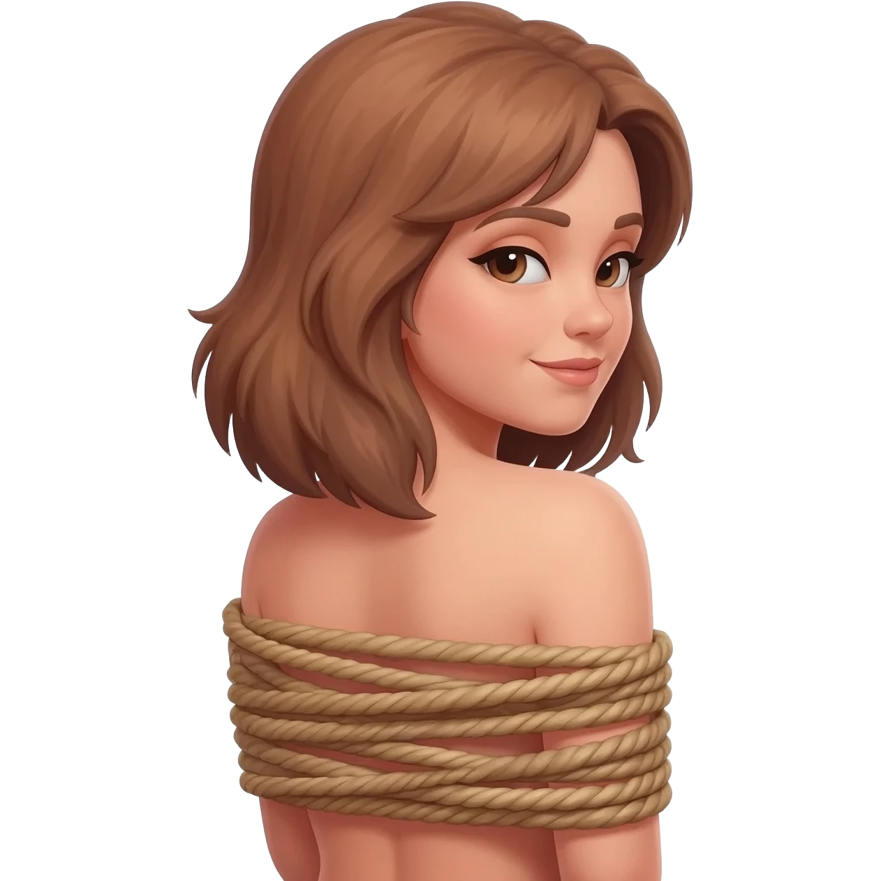 Bound women behind back emoji