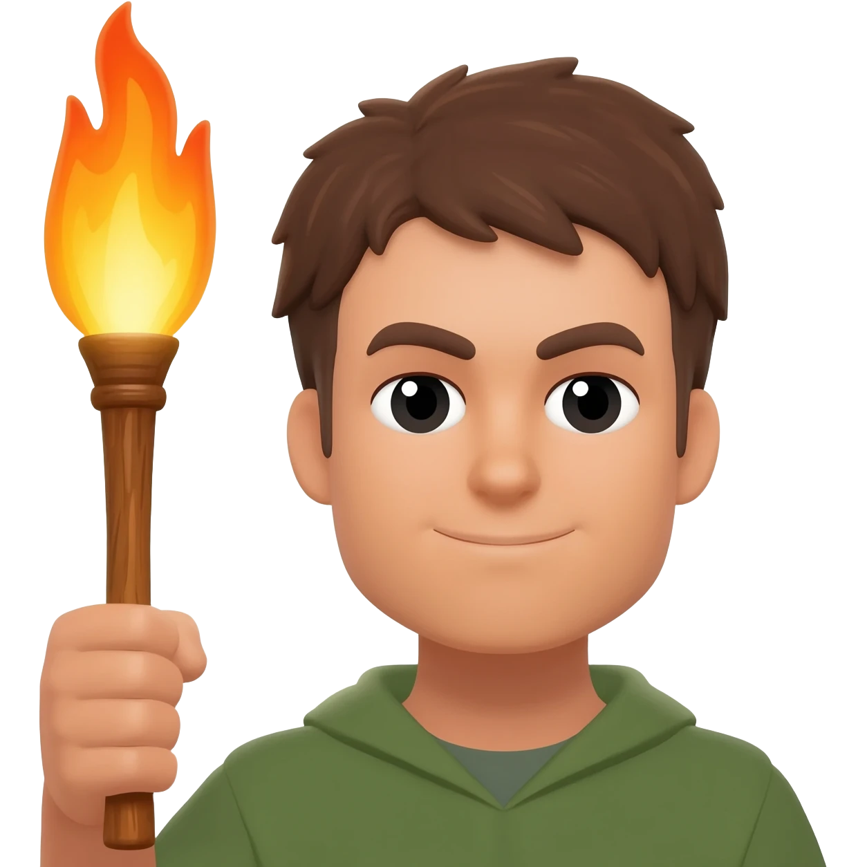 person with light emoji