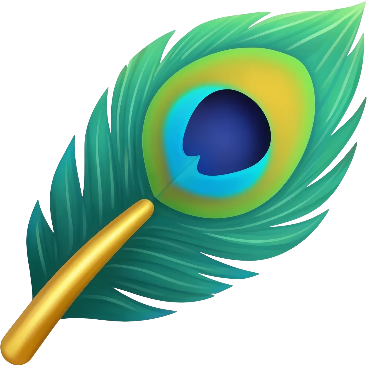 Peacock feather emoji