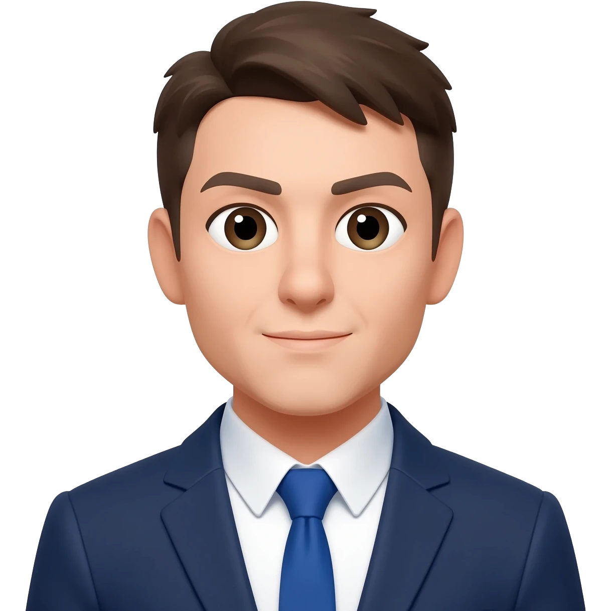 wearing blue ties emoji