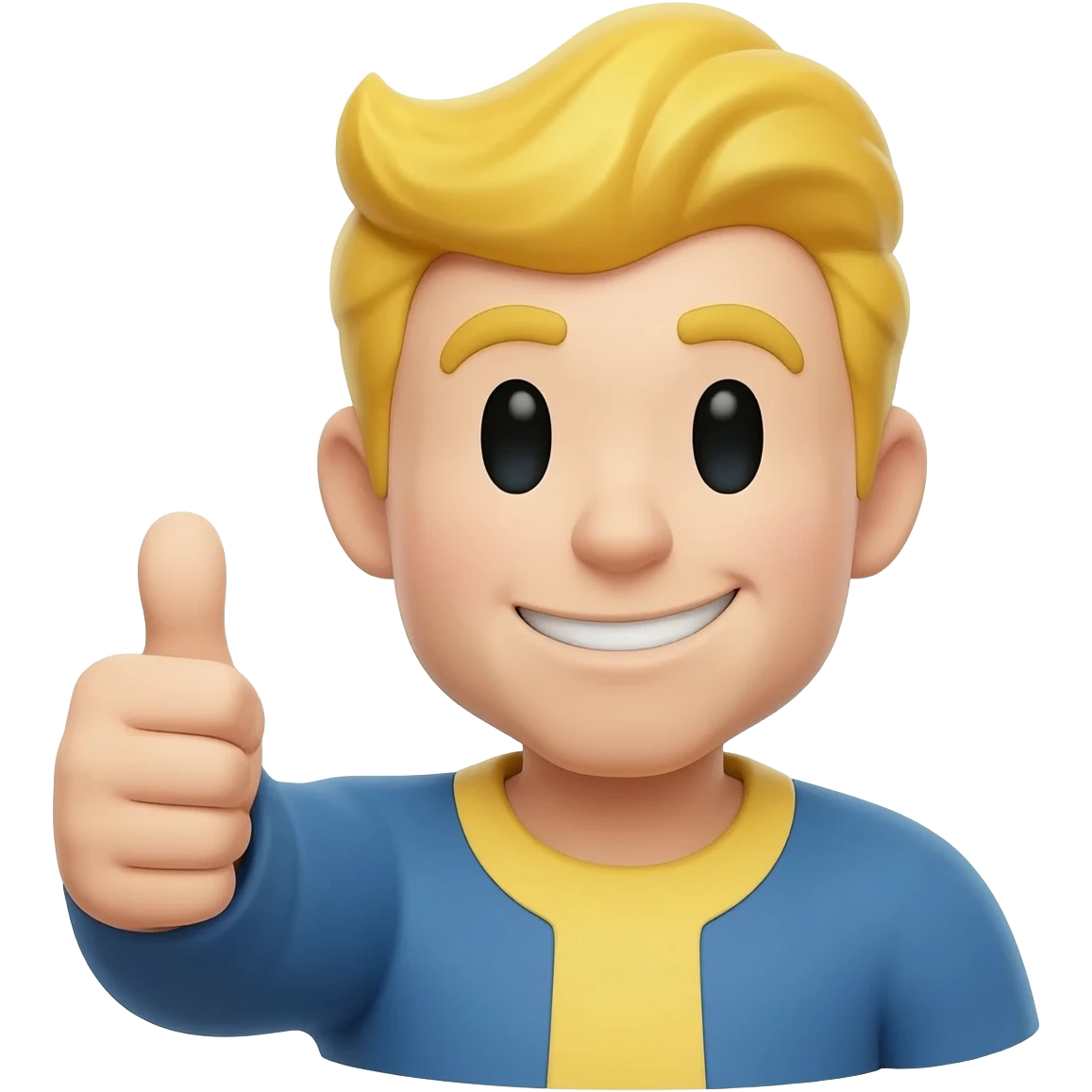 Vault-boy from Fallout with thumb up emoji