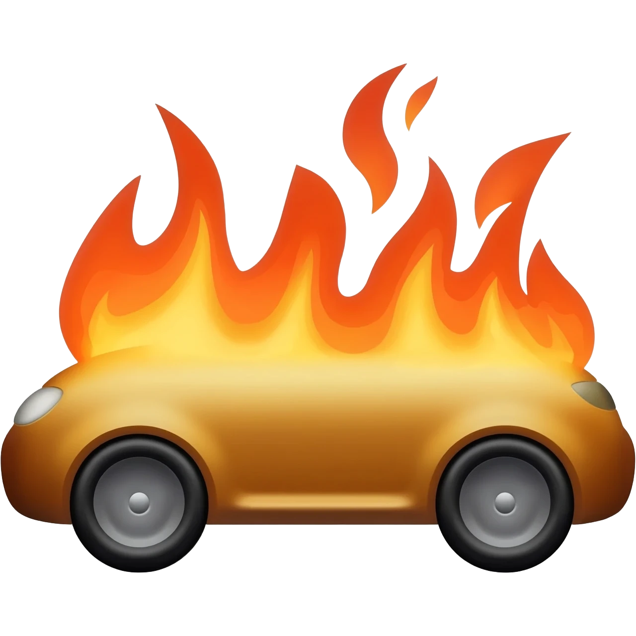 Car burning 🏎️ emoji
