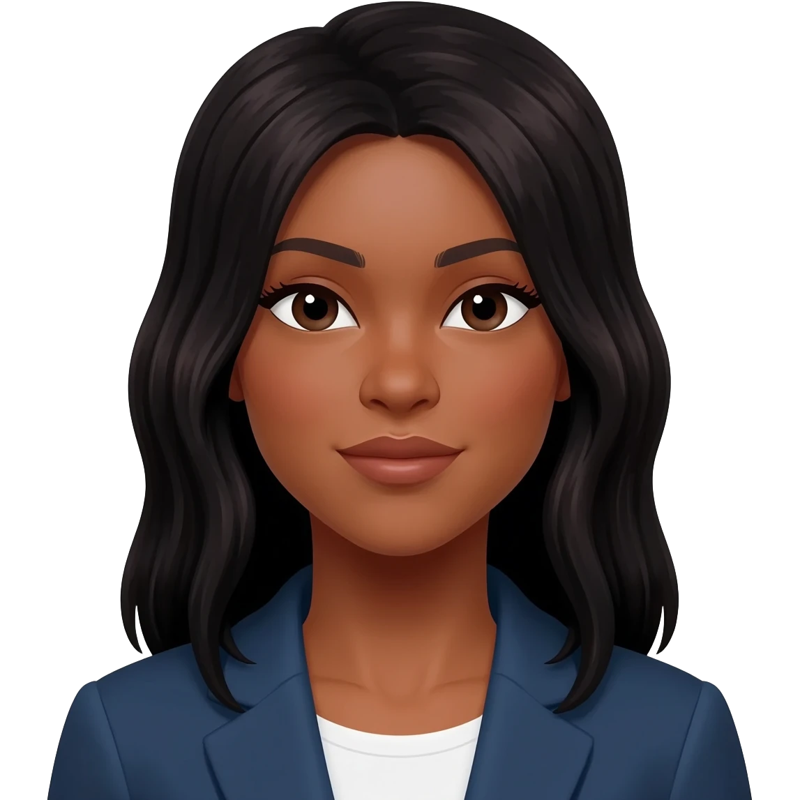 Gonemili Grace cheveux noir foncé emoji