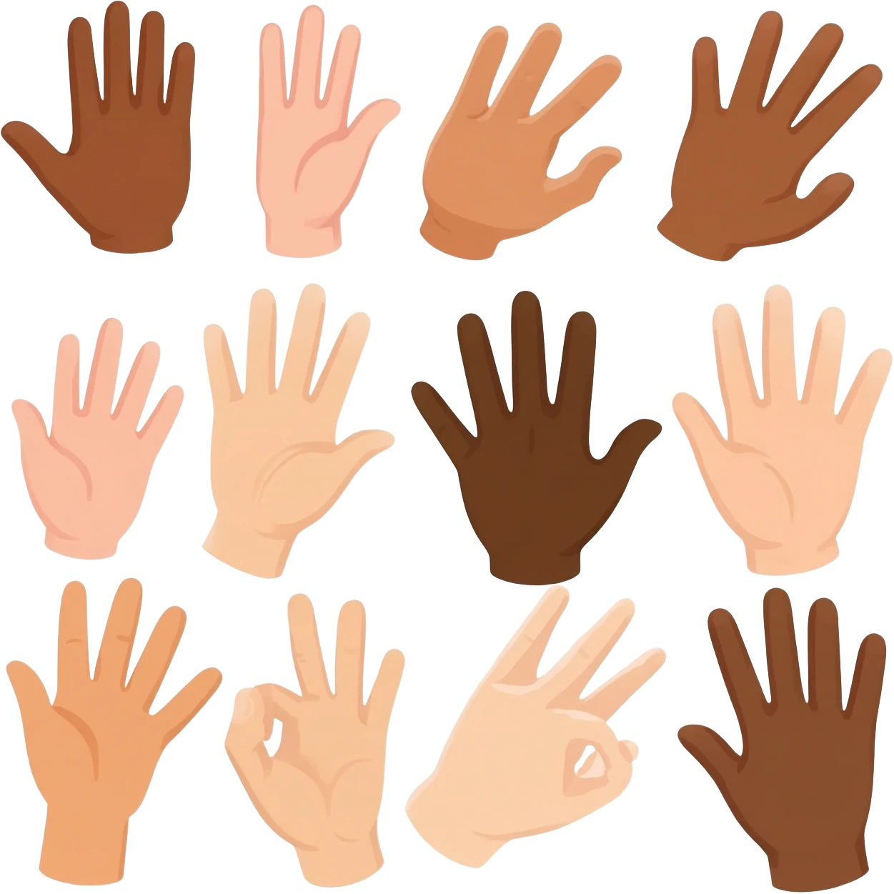 hands diversity emoji