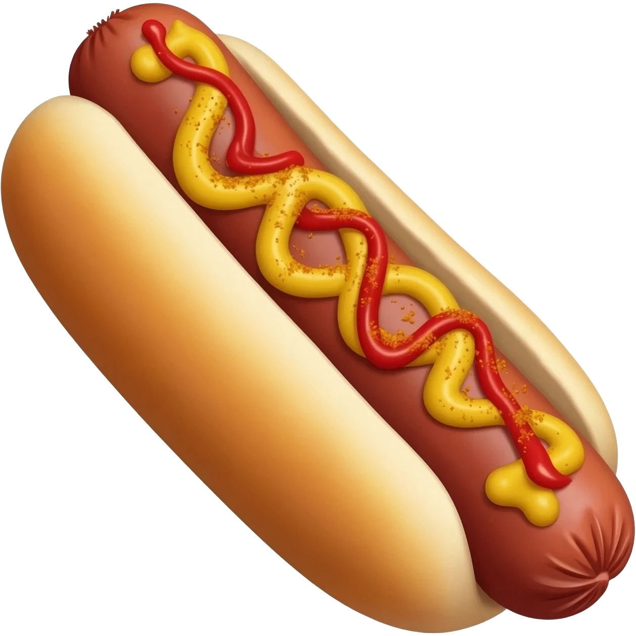 Hotdog bun sausage ketchup mustard much more curry powder emoji