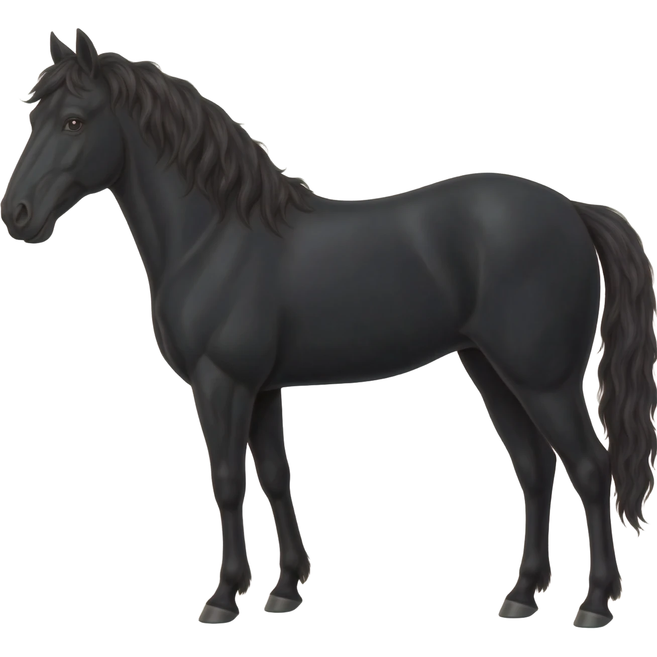 Black horse emoji