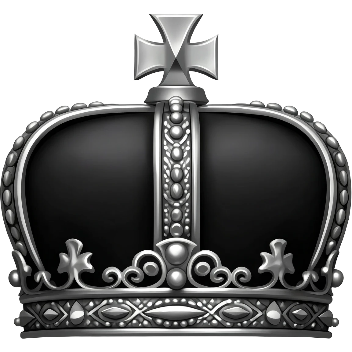 generate an improved black crown emoji