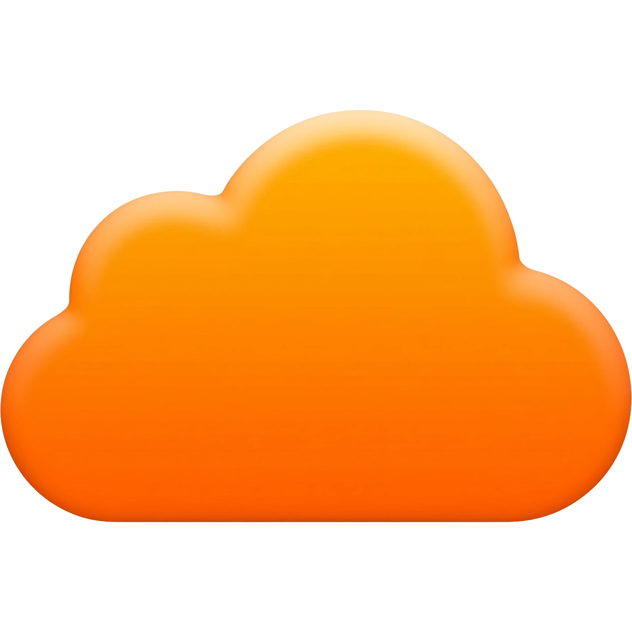 Orange cloud emoji