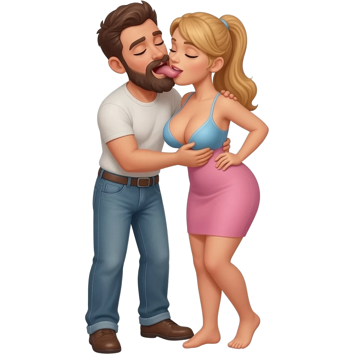 Fă te rog un bărbat care suge la o doamnă cu țâțe mari emoji