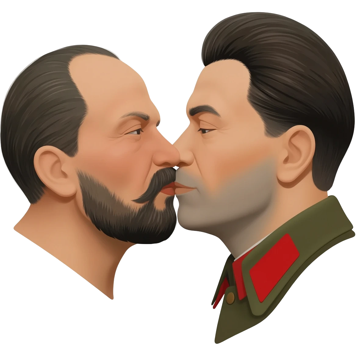 stalin kissing lenin emoji