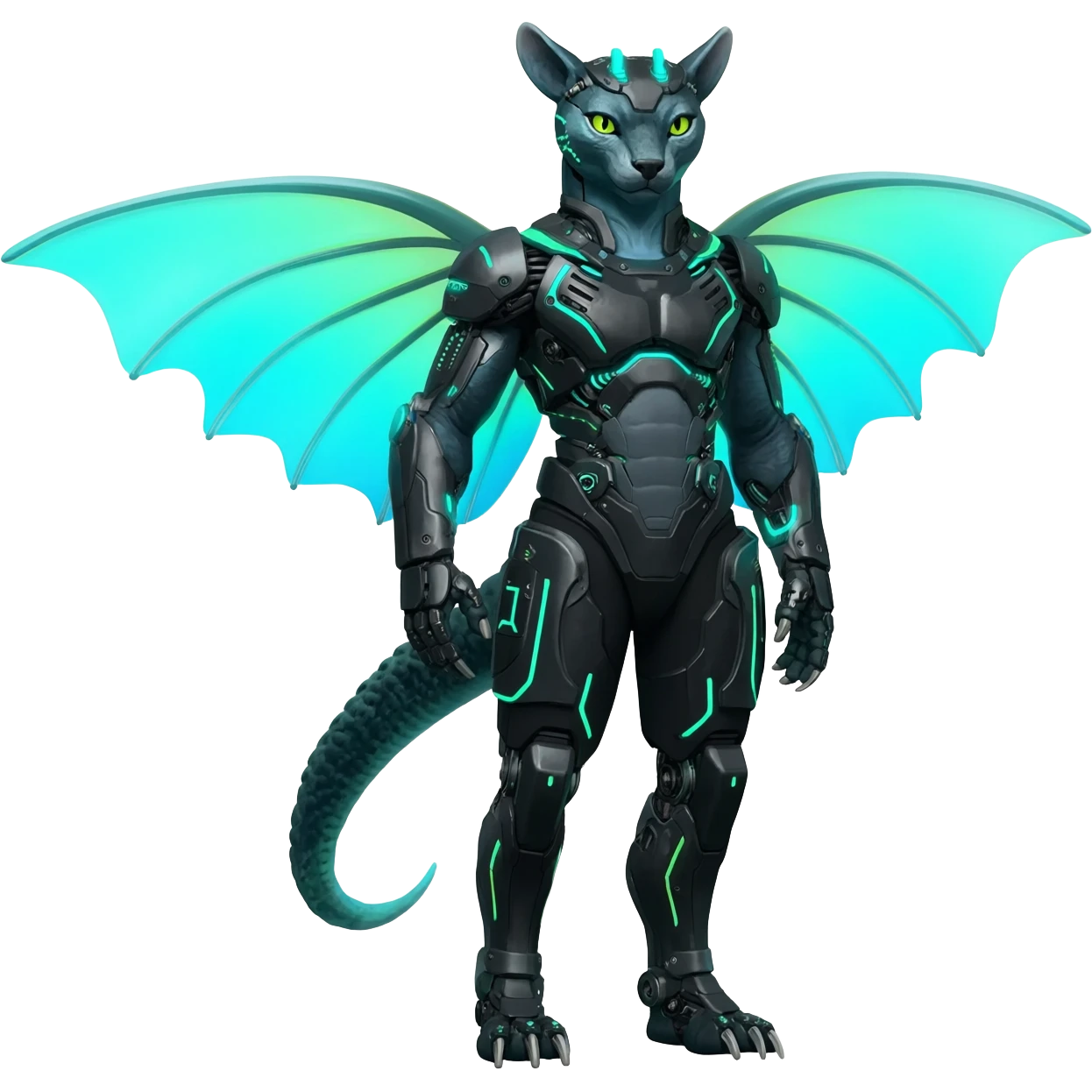 Protogen-Primagen-animal-fantasy-creature, full body emoji