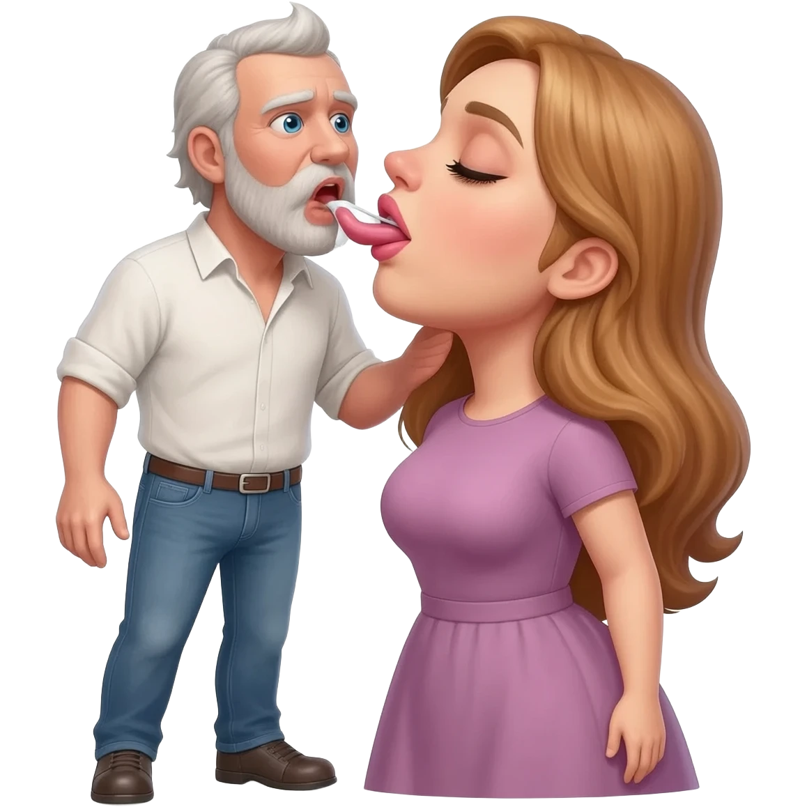 Fă te rog un bărbat care suge la o doamnă cu țâțe mari emoji