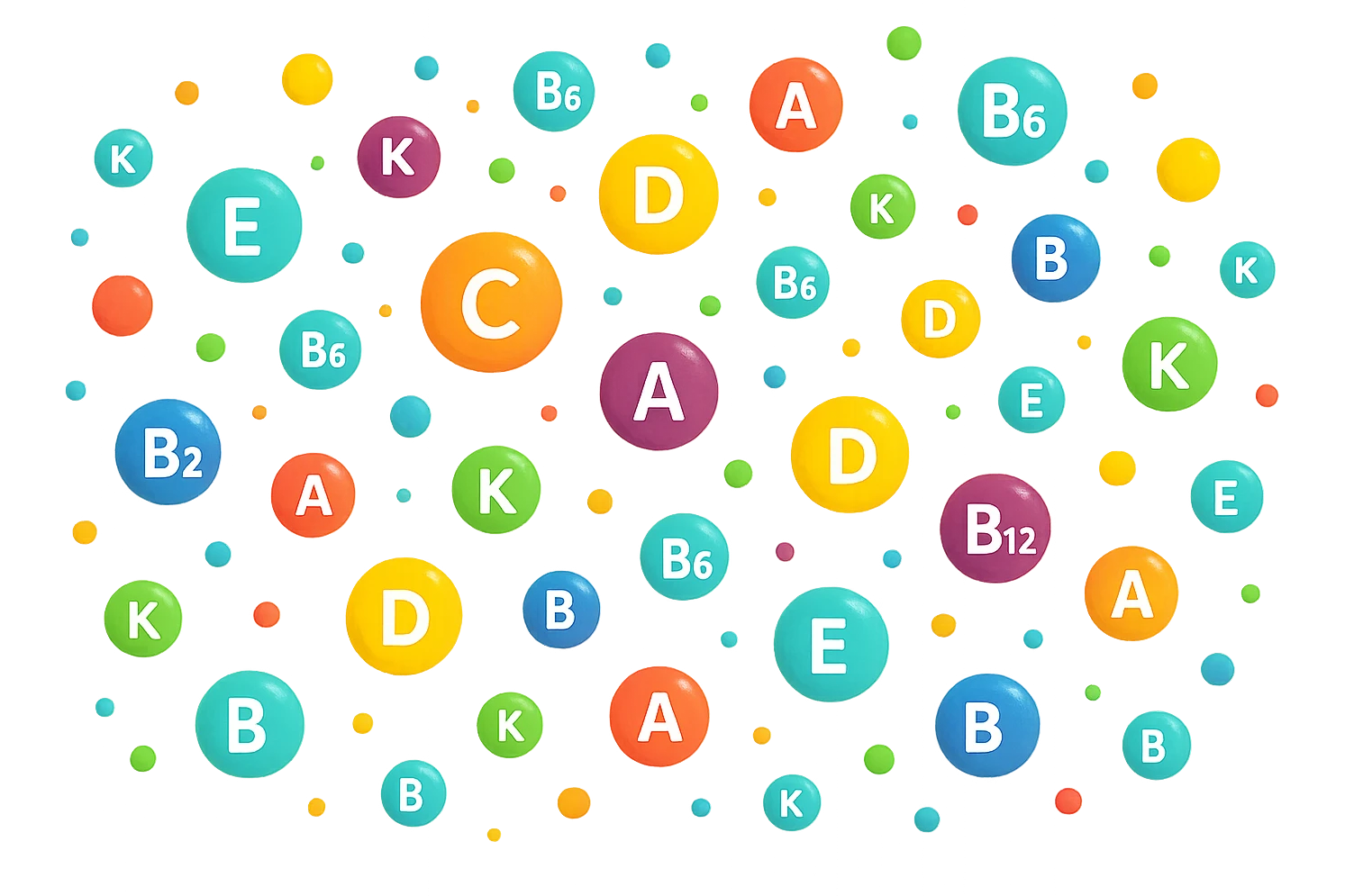 particelle di vitamine fluttuano in aria emoji