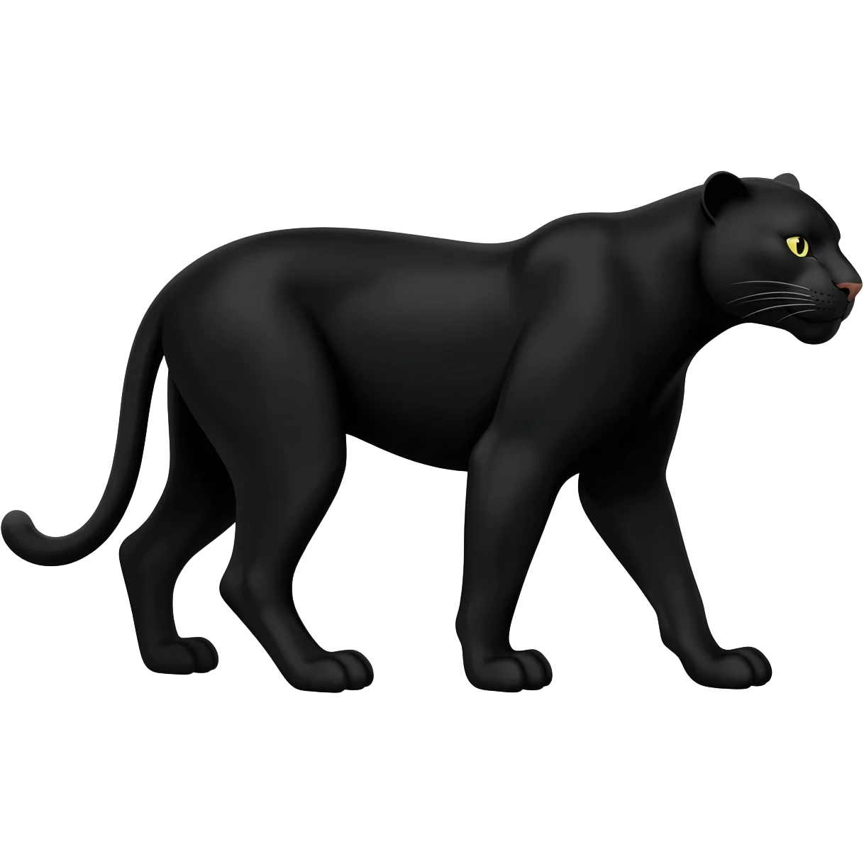 Pantera hembra negra cuerpo completo emoji