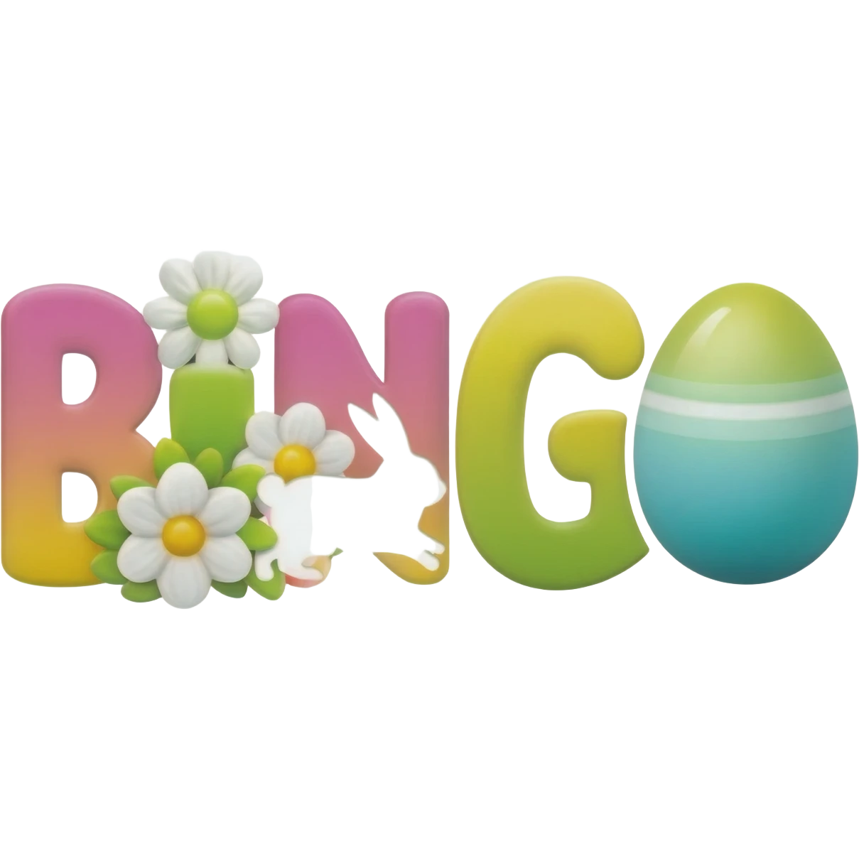 can you make me an easter looking BINGO logo emoji