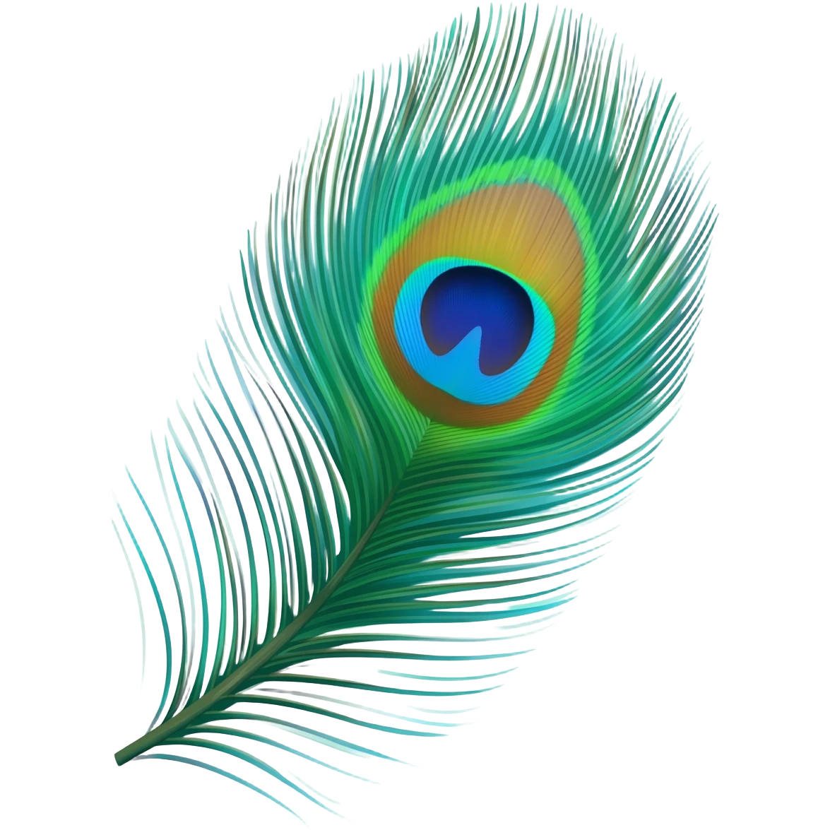 Peacock feather in username emoji emoji