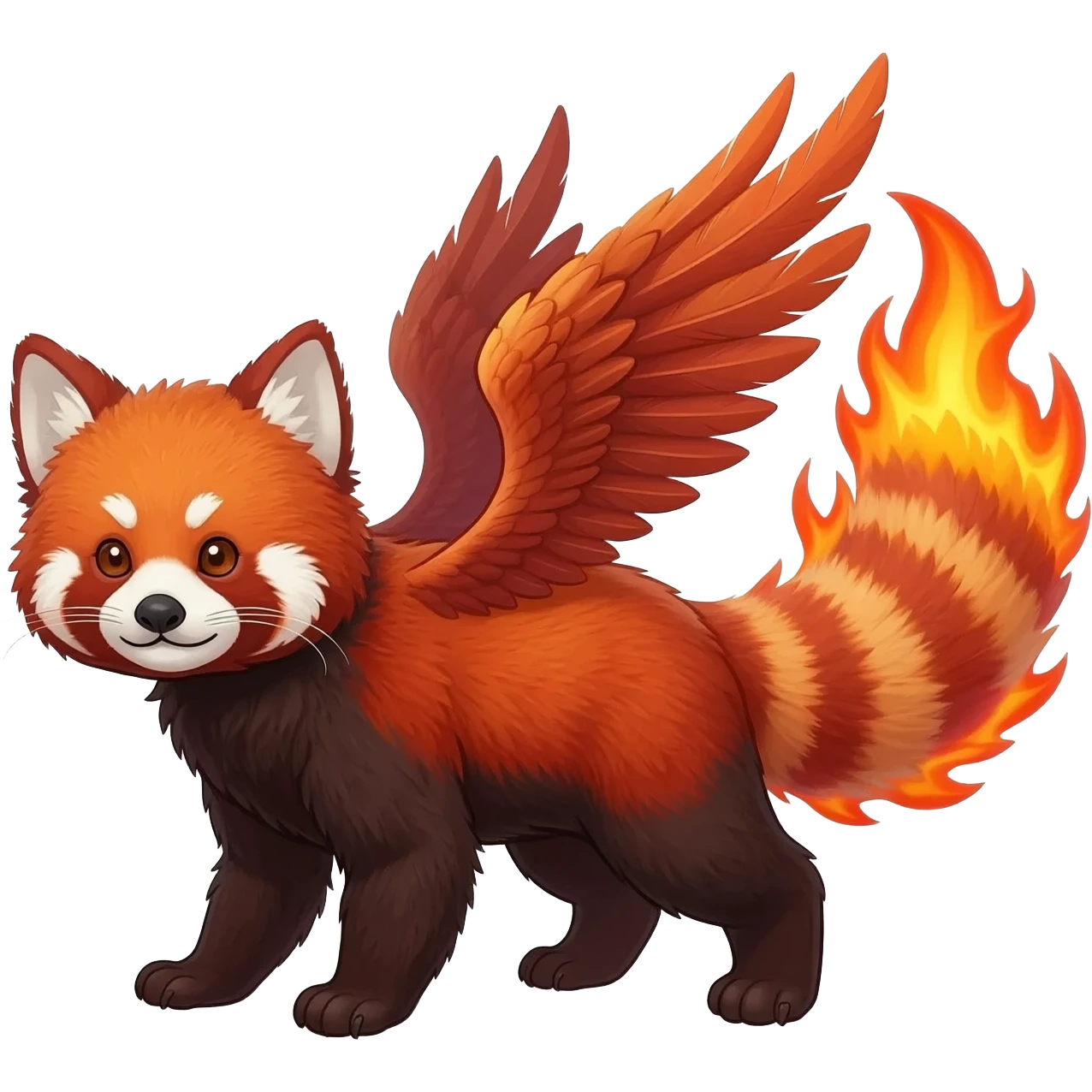 Red Panda-Red Fox-Braviray-Delphox-Fennekin-fusion-animal-hybrid-creature emoji
