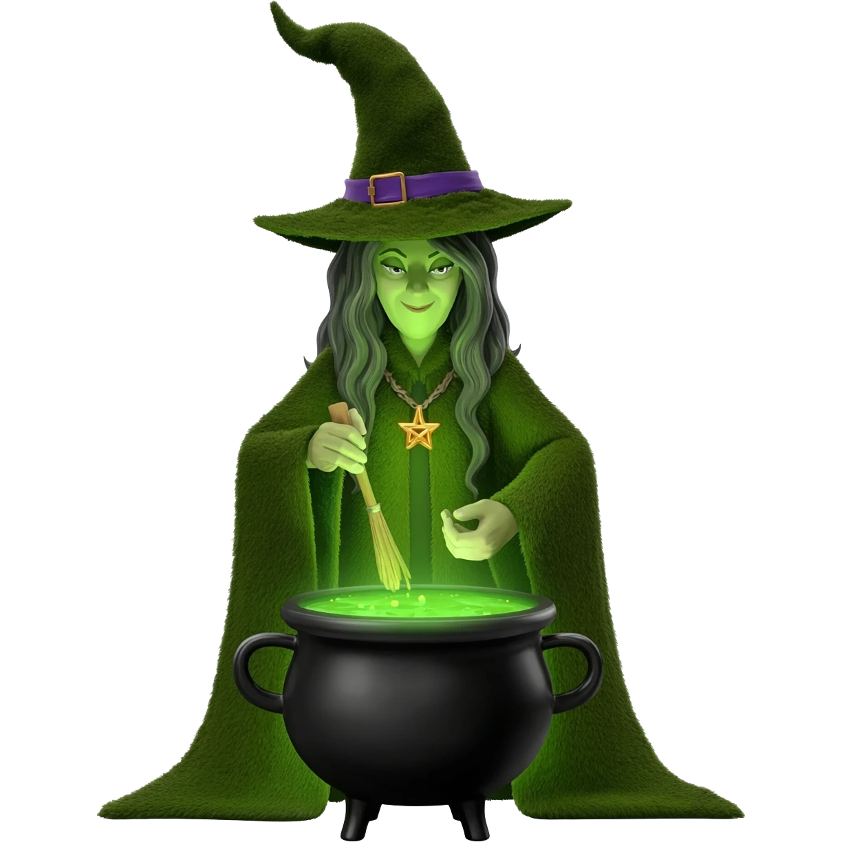 green witch cooking potion emoji