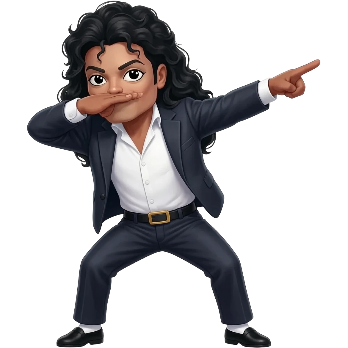 skinny michael jackson dab emoji