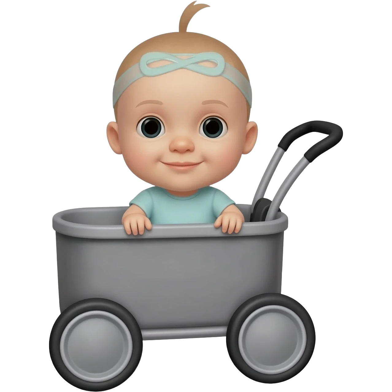 Xe đẩy em b emoji