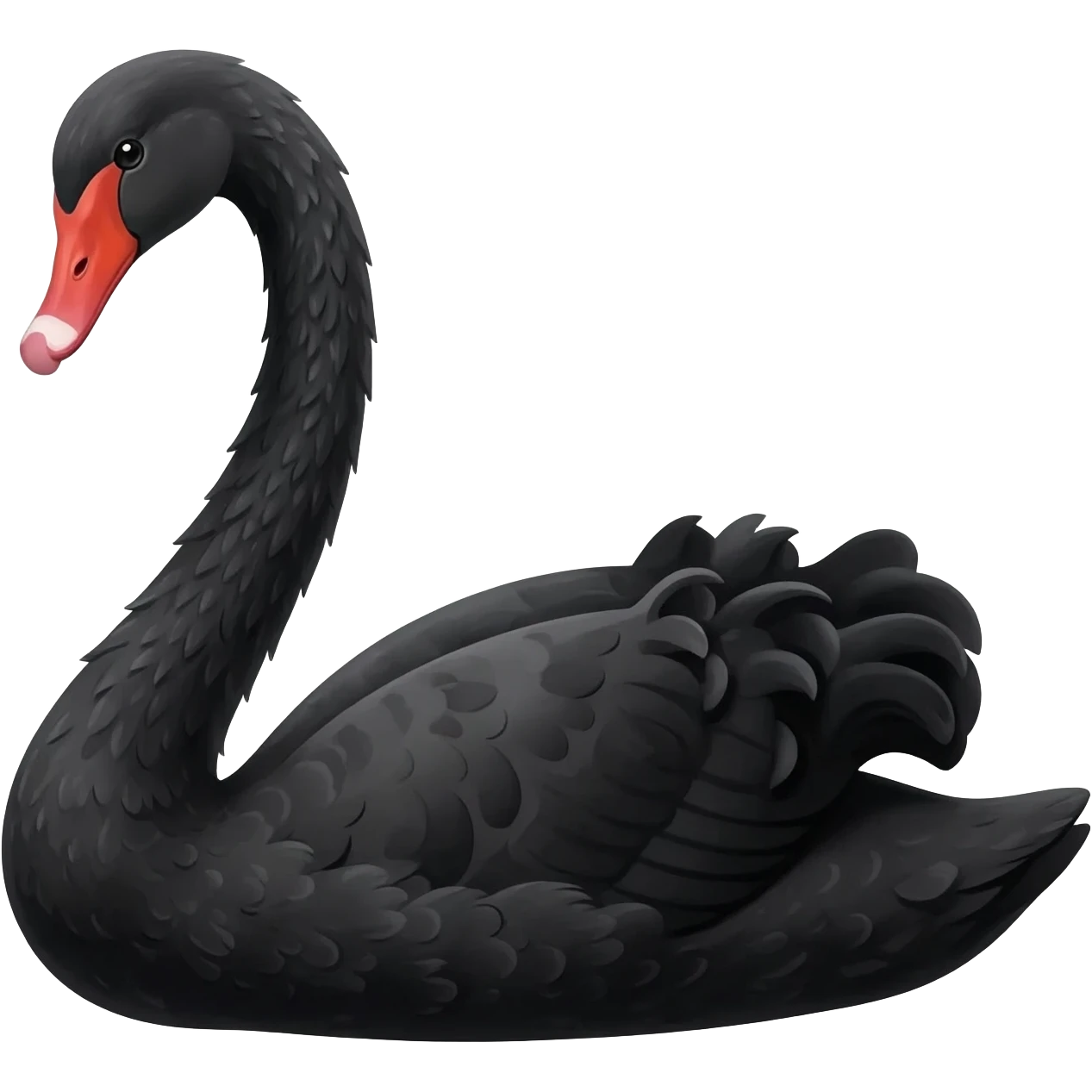 Black swan emoji