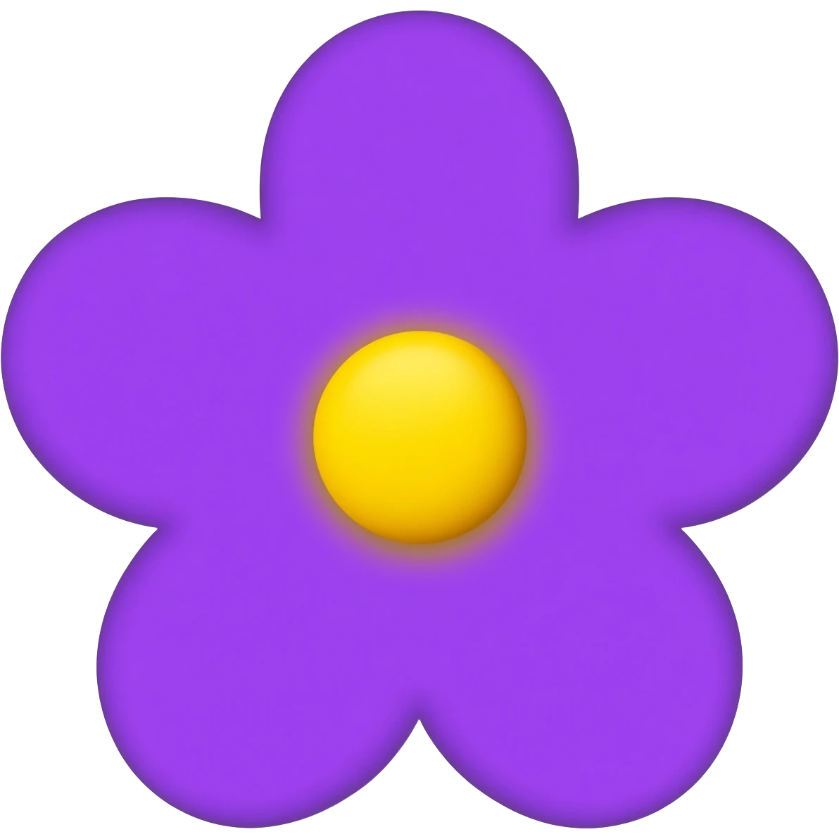 Purple emoji that is flower shaped. Make it aesthetic and. Small emoji emoji