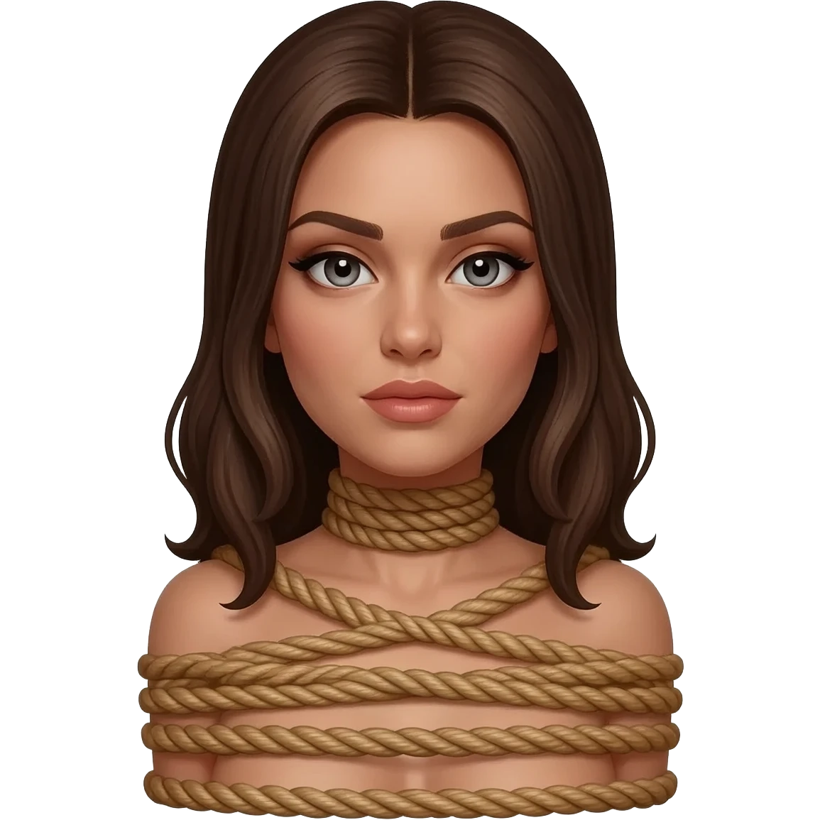 Bdsm Women cop bound emoji