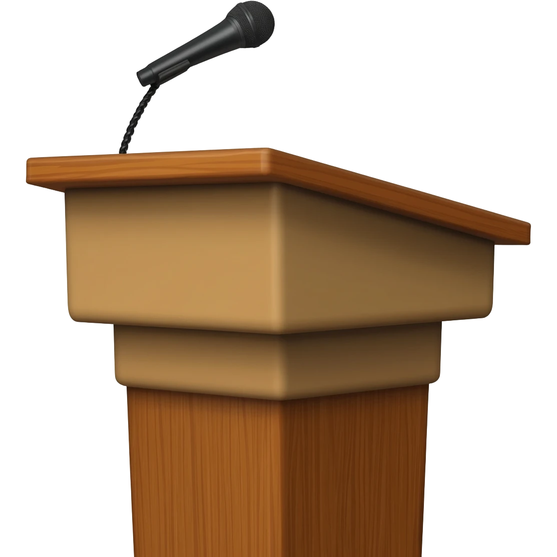 Podium lectern without microphone emoji