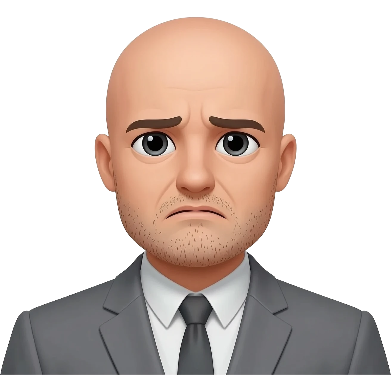 Bald Sad Man emoji