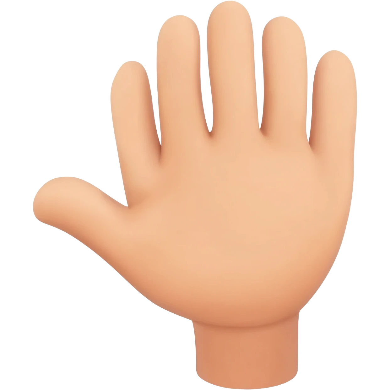 Left hand missing thumb emoji