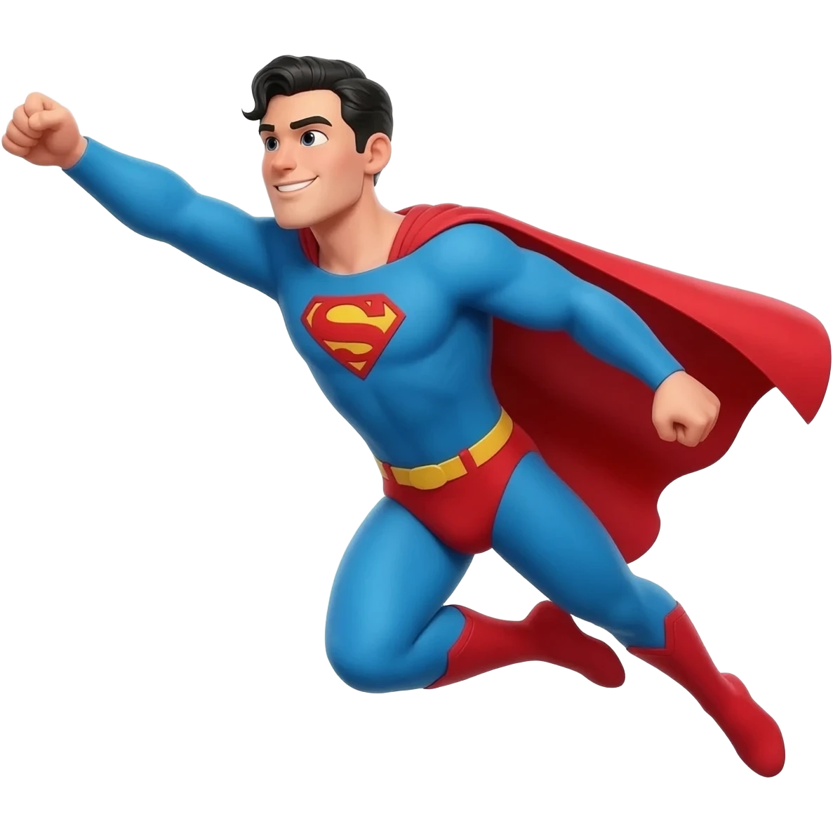 superhero flying emoji