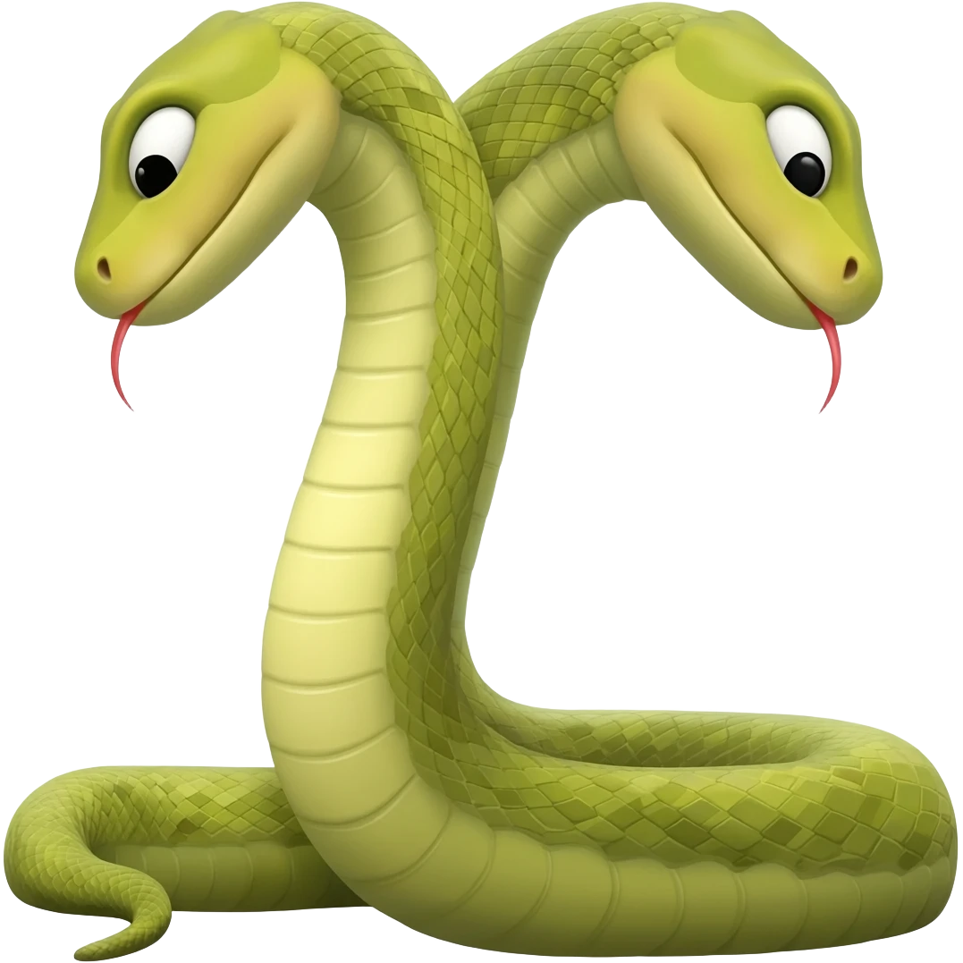 two headed snake emoji