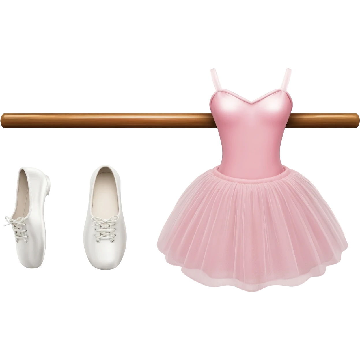 ballet barre, ballet shoes and ballet tutu emoji
