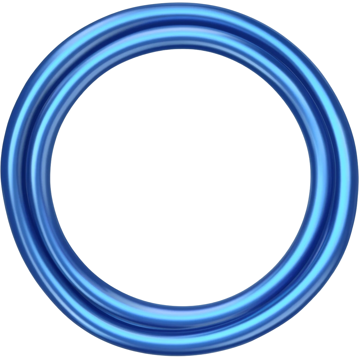 Blue metallic charging cord emoji