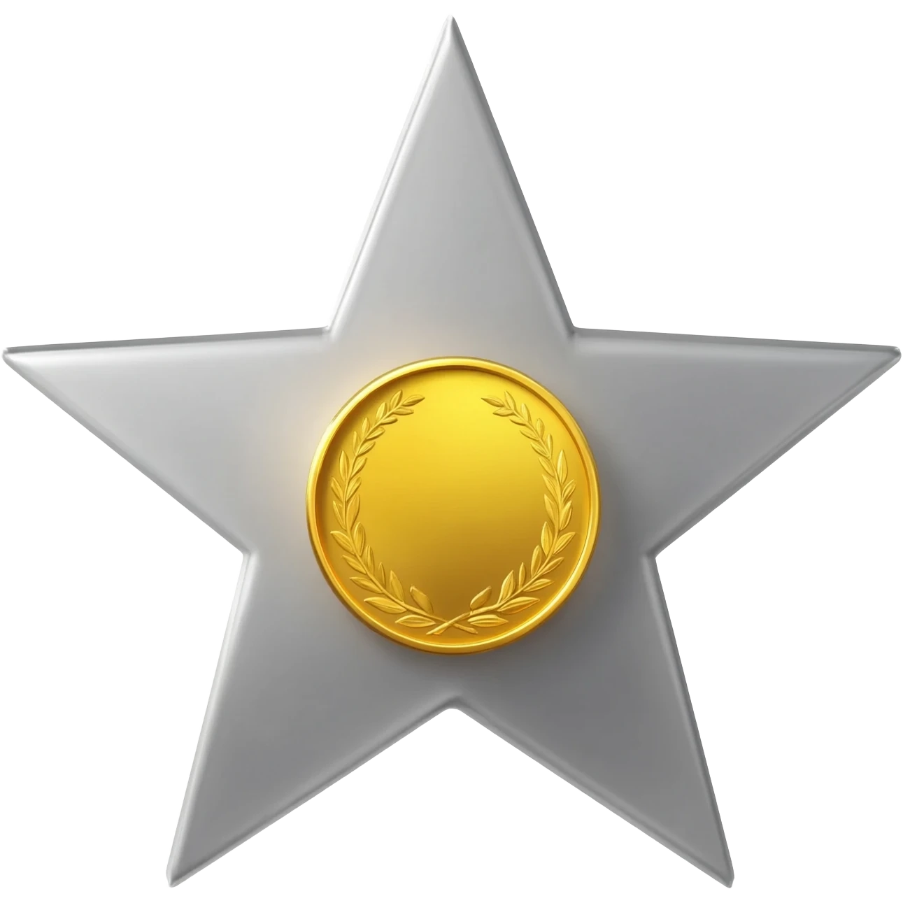 Coin inside star emoji