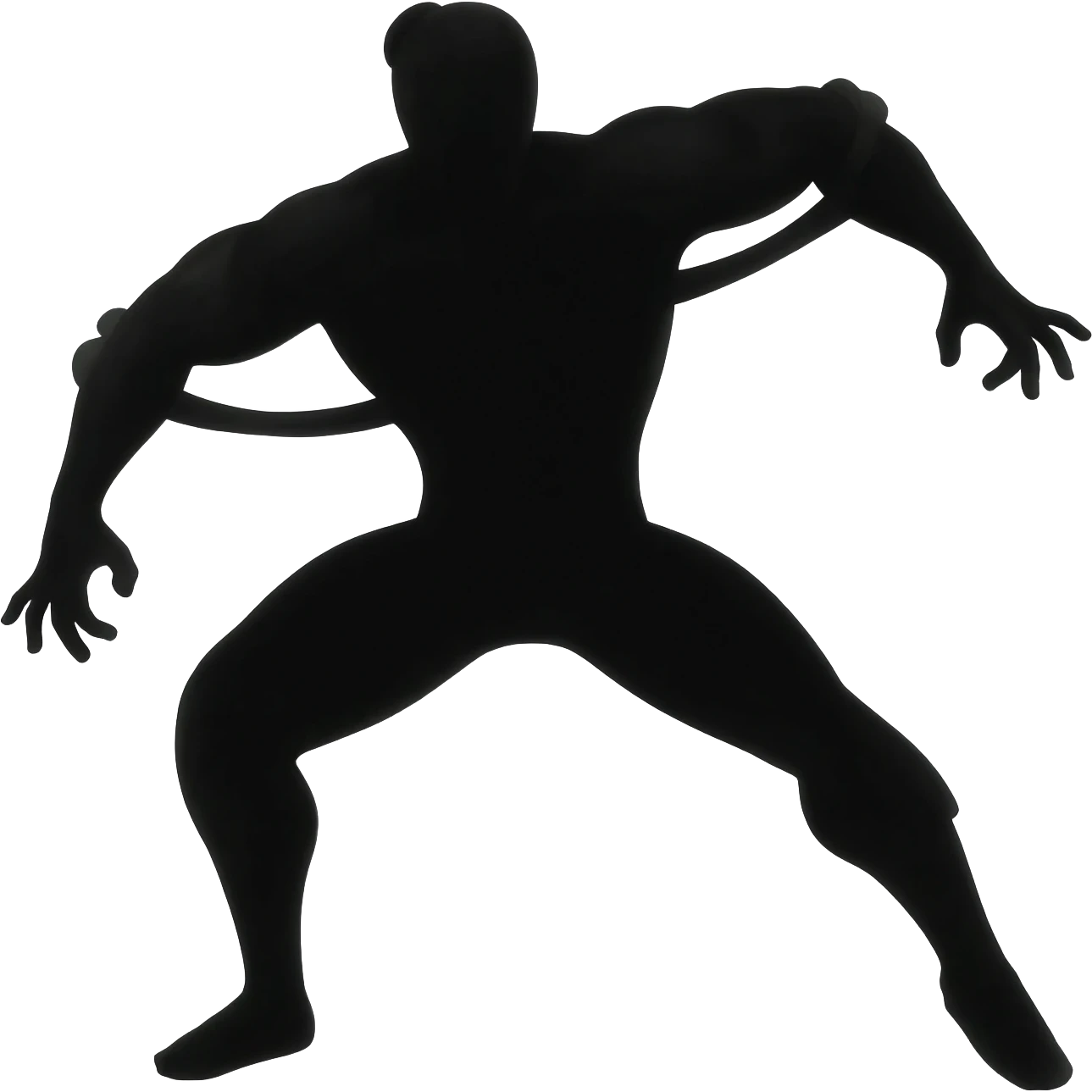 body Combat paralysis silhouette emoji