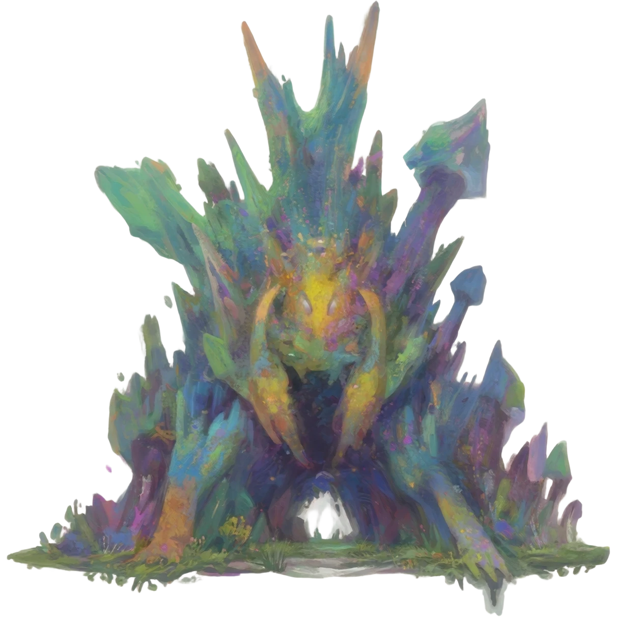  Epic painted artistic abstract complex detailed aesthetic-Fakémon-creature-scenery emoji