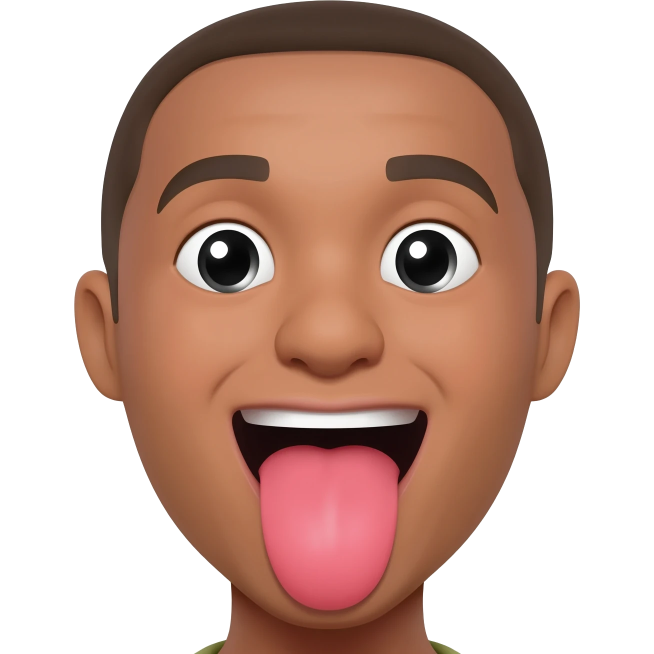 With tounge open mouth lotso emoji