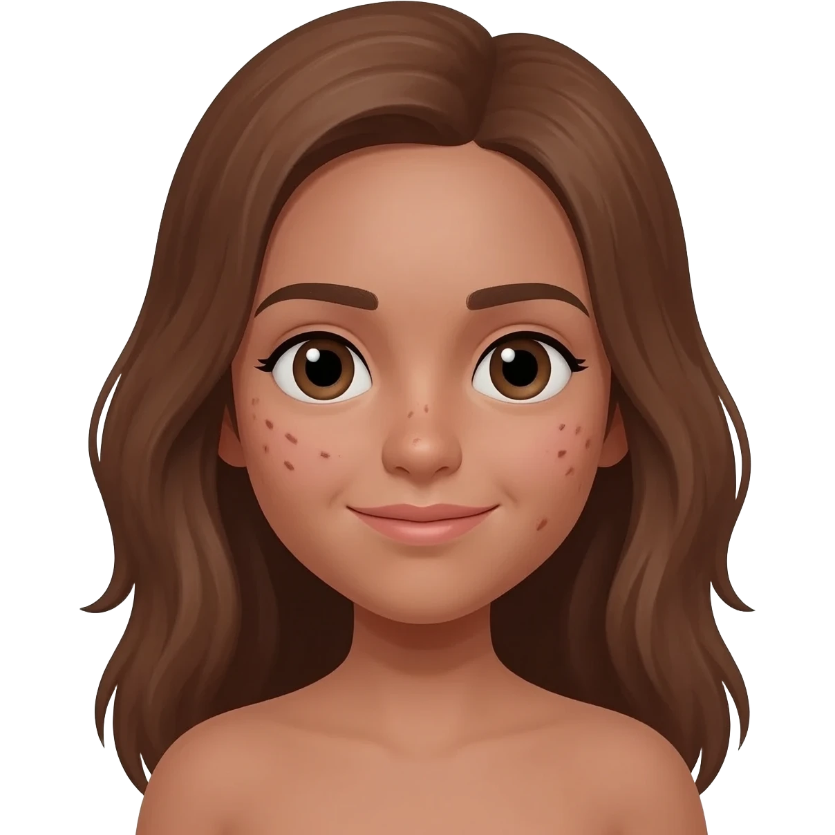 Skin care de una chica con acné y piel morenita clarita emoji
