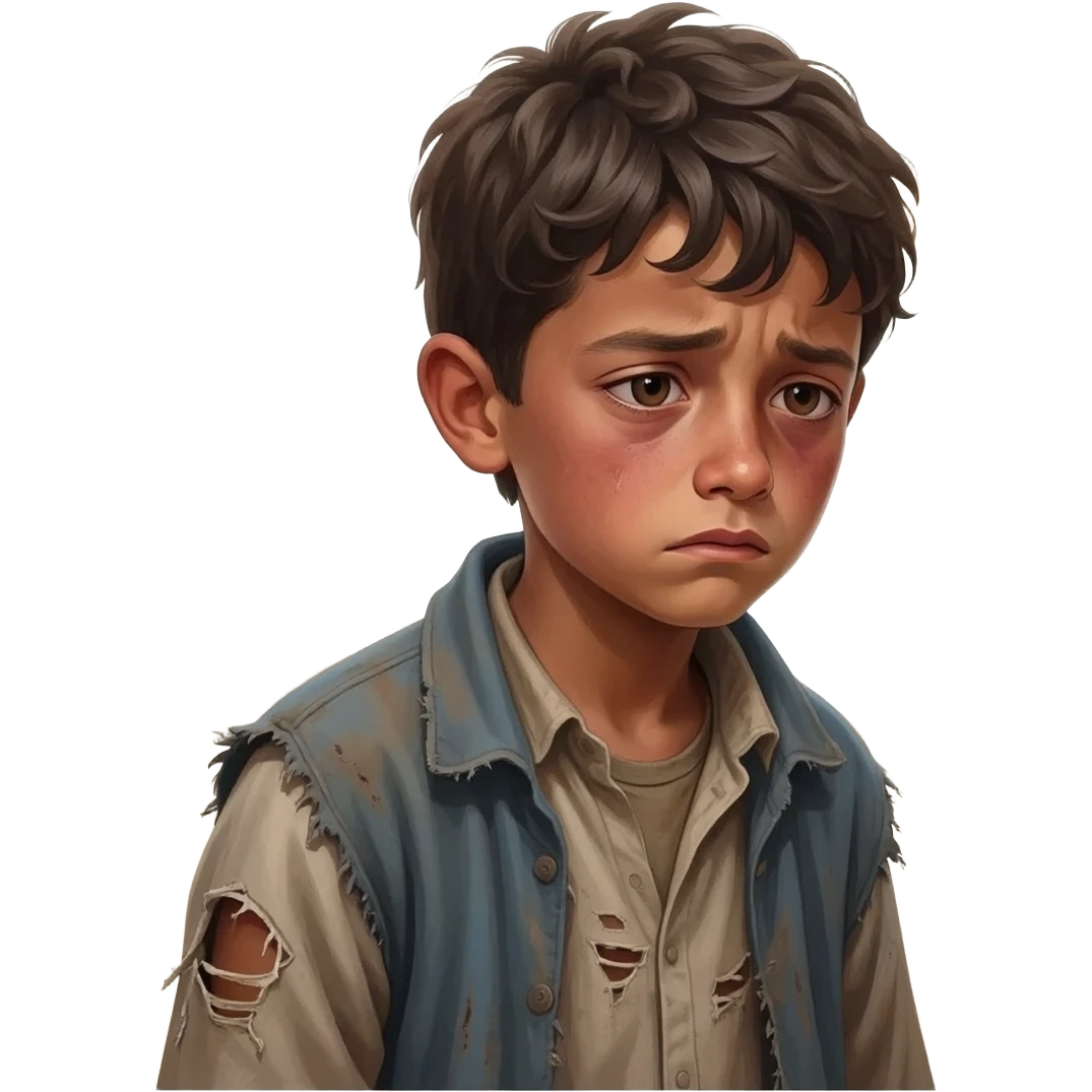 парень грустный бендый в рваной одежде растроенный и одиной  ,  времена древнего иерусалима emoji