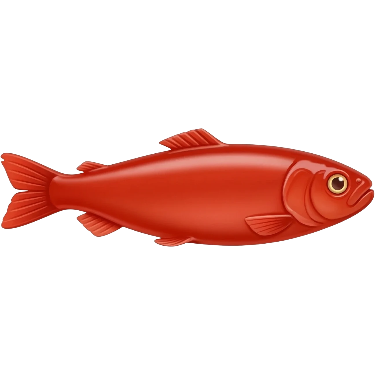 realistic bright red herring emoji