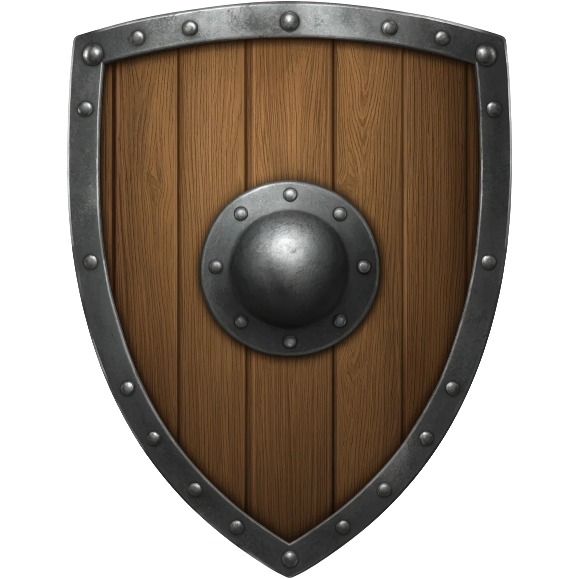 Medieval wooden shield emoji