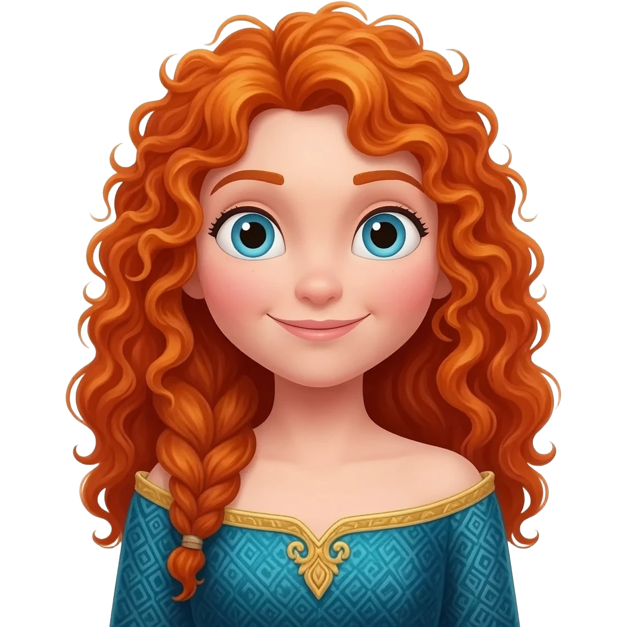 Disney princess merida dress emoji