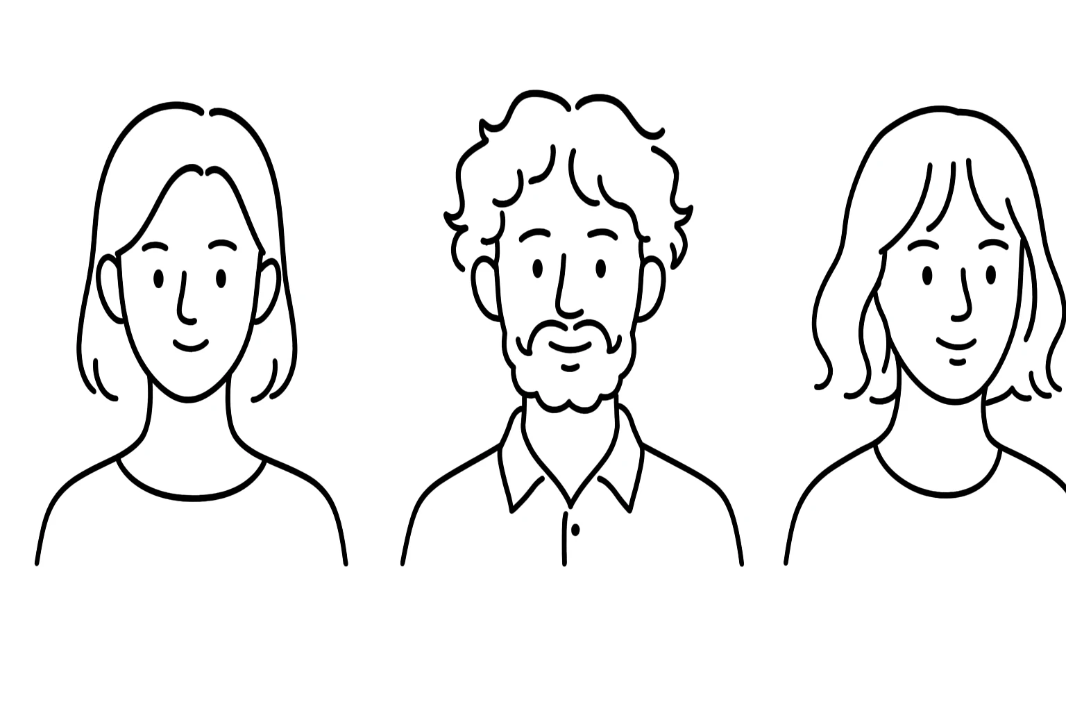 Create avatars in a similar style but with different variations, outline avatar emoji