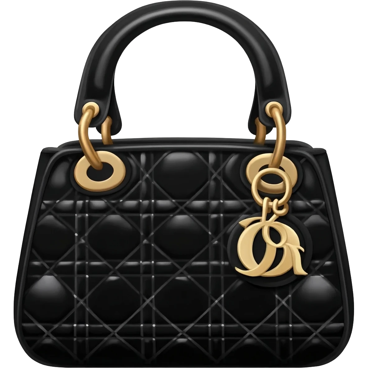 black color lady dior bag emoji