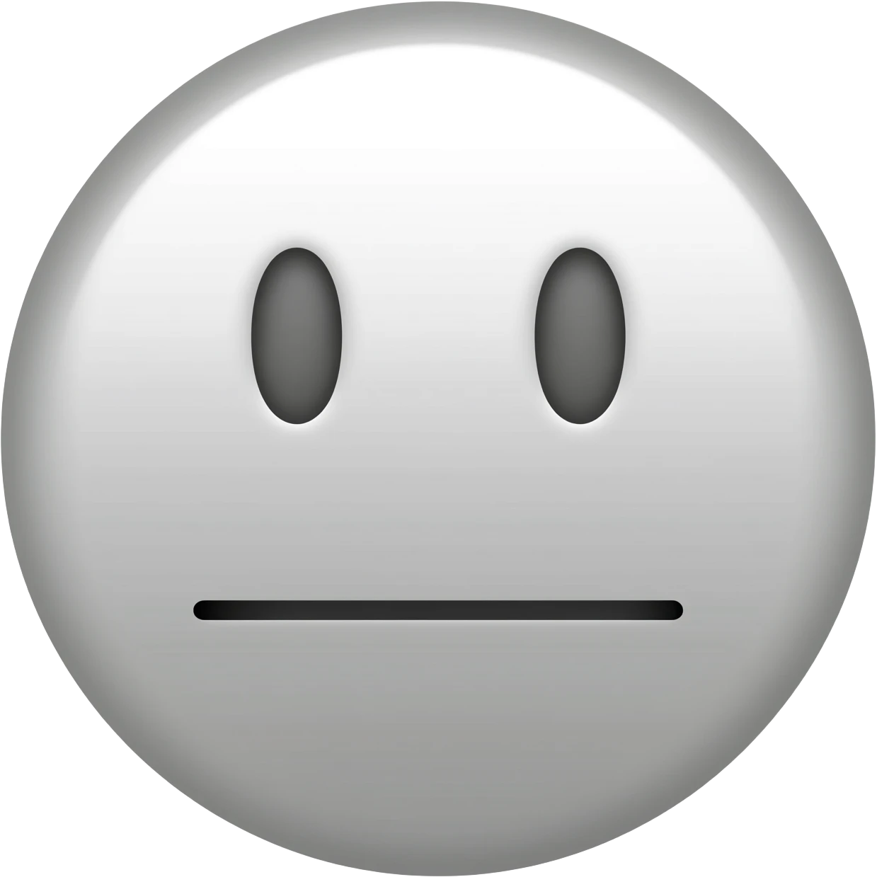 Circle white frowning black face emoji