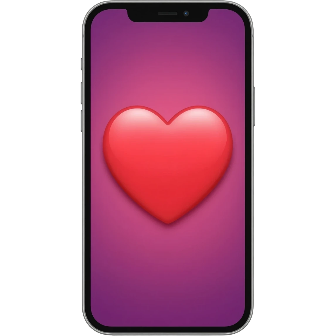 Red iphone   heart emoji