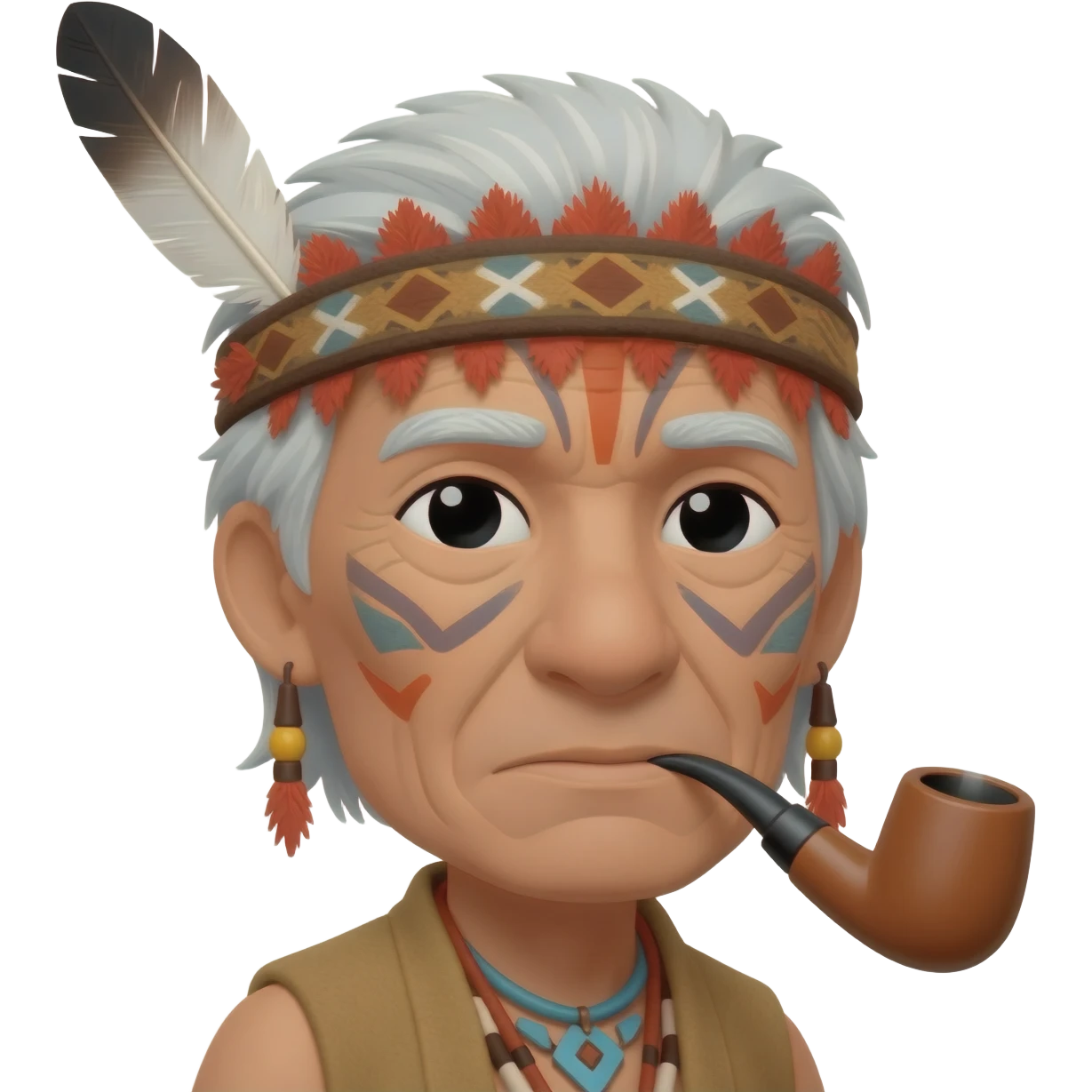 shaman fumando pipa emoji