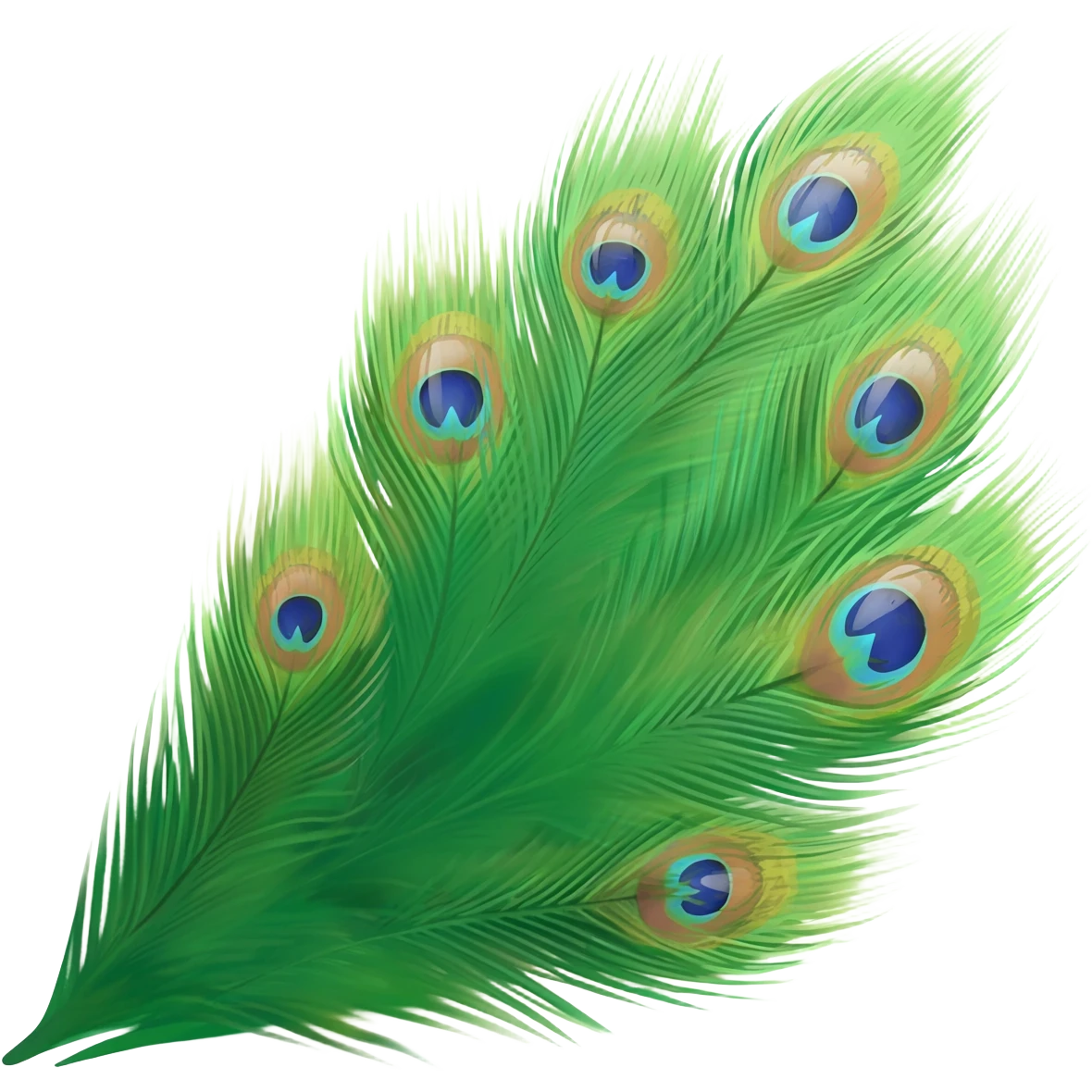 Peacock wings emoji