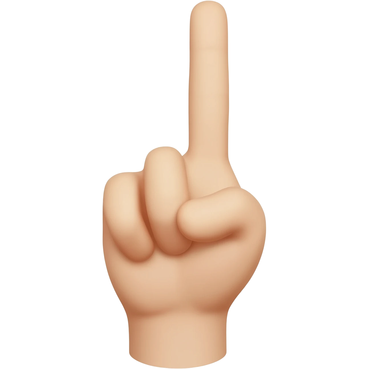 an middle finger emoji